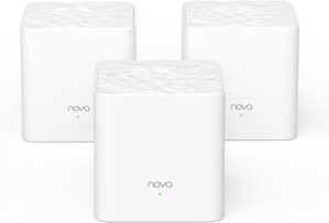 Tenda Nova Mesh WiFi System - Covers 3000 sq.ft - AC1200 Dual-Band Mesh Network for Home Internet - Parental Control - 3-Pack