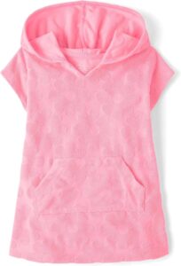 The Children’s Place Girls’ and Toddler Hooded Swim Coverup