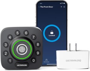 ULTRALOQ Smart Door Lock - U-Bolt Pro Smart Lock with WiFi - Keyless Entry Smart Door Lock - App Remote Access - Share Code - Auto Unlock - Auto Lock - Smart Deadbolt Lock