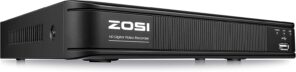 ZOSI H.265+ 8 Channel 5MP Lite 1080p CCTV DVR Recorder Without HDD, Hybrid Capability 4-in-1(Analog/AHD/TVI/CVI) Surveillance DVR for Security Camera, Remote Access, Motion Detection, Alert Push