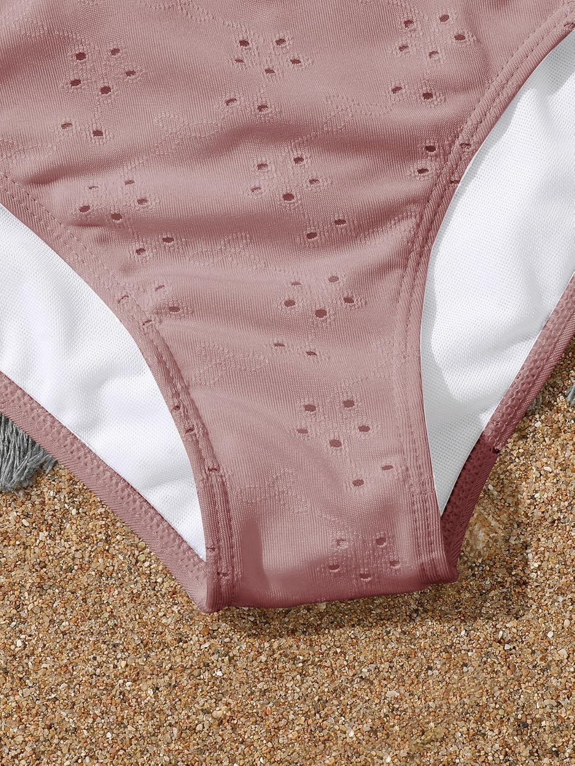 Verdusa Girl's 3 Piece Halter Bikini Sets Bathing Suit with Cover Up Skirt - Image 4