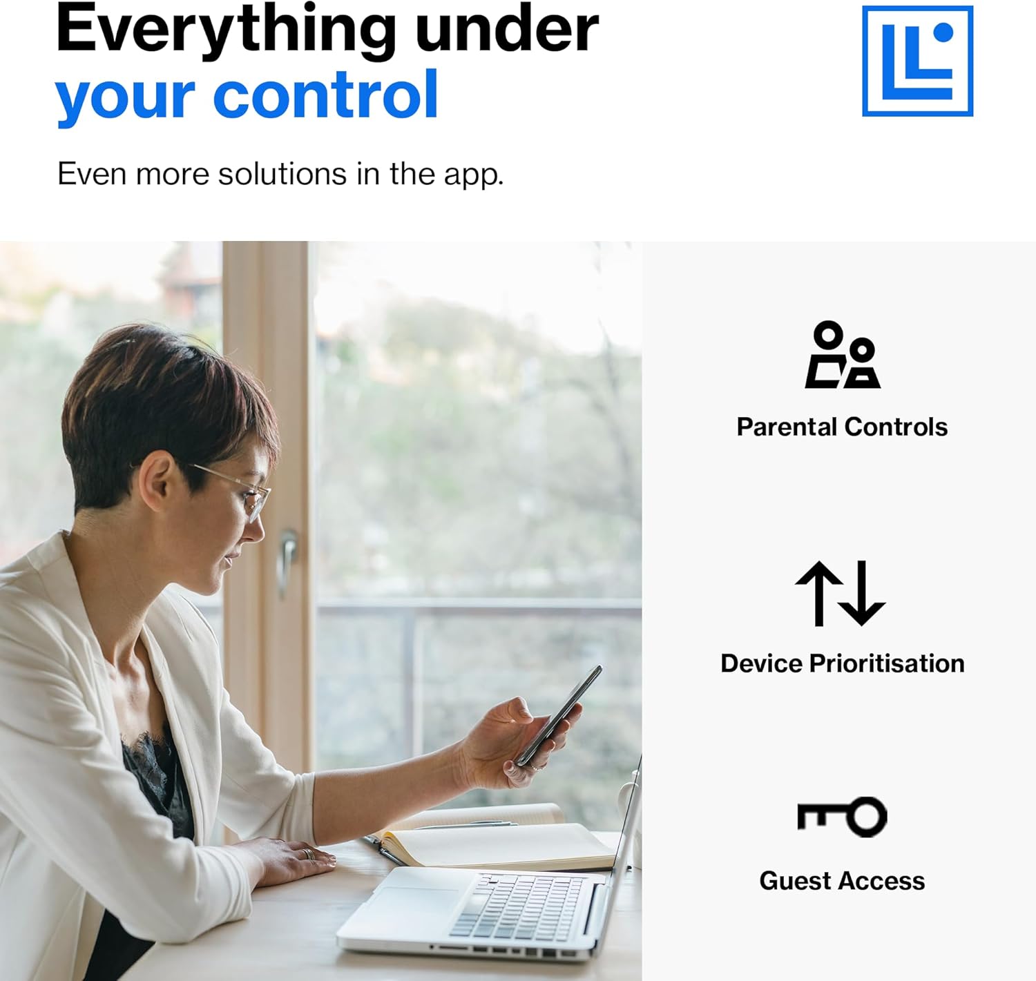 Linksys Mesh Wifi 6 Router, Dual-Band, 1,700 Sq. ft Coverage, 25+ Devices, Speeds up to (AX1800) 1.8Gbps - MR7350 - Image 7