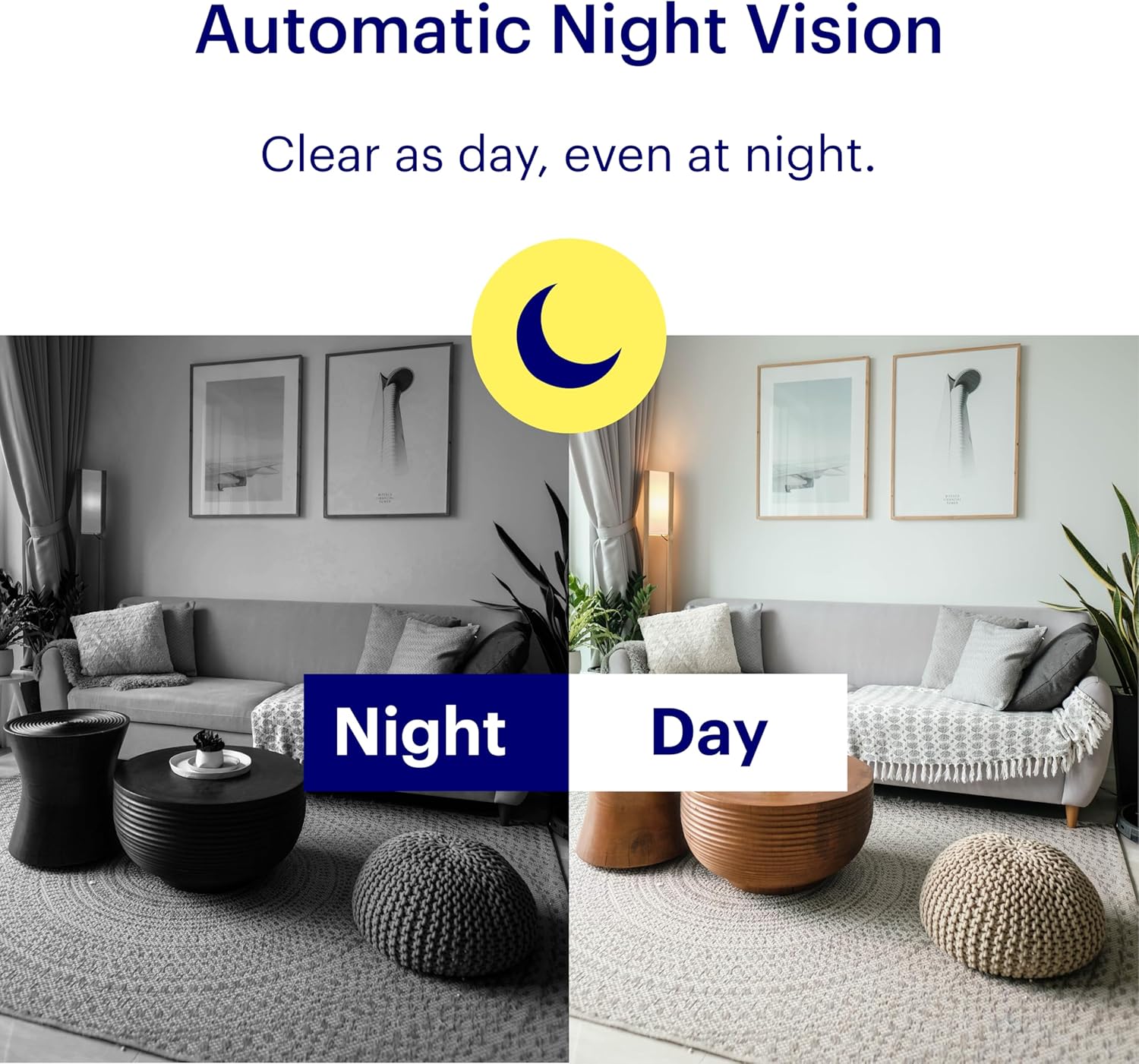 Canary View Indoor Home Security Camera 1080p HD WiFi IP | 24/7 Watch Live Video, Motion Alerts, Two-Way Talk, Night Vision, 10x Zoom, Private Mode, Compatible with Alexa, Google Assistant - Image 6