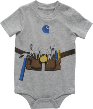Carhartt baby-boys Short Sleeve Bodysuit