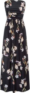 GRACE KARIN Women Strapless Casual Loose Ruched Long Maxi Dress with Pockets