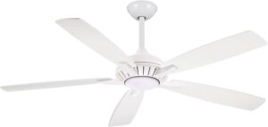 Minka Aire F1001-WH Dyno XL 60″ Ceiling Fan with LED Light & Remote, White
