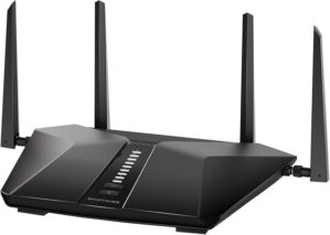NETGEAR Nighthawk WiFi 6 Router (RAX43) - Security Features, 5-Stream Dual-Band Gigabit Router, AX4200 Wireless Speed (Up to 4.2 Gbps), Covers up to 2,500 sq.ft. and 25 Devices