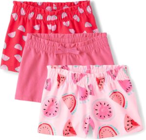The Children's Place Baby Girls' and Toddler Assorted Pull on Paper Bag Shorts