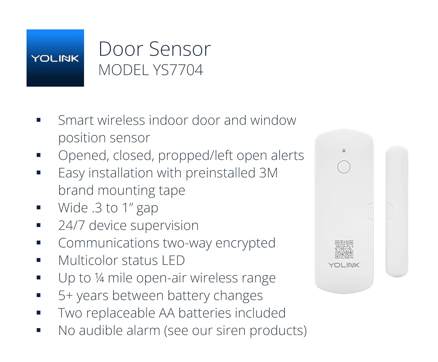 YoLink LoRa Smart Door & Window Sensor: Up to 1/4 Mile Open-Air Range, Door Left-Open Reminders, up to 5 Year Battery Life, Alexa, IFTTT, Home Assistant - Image 2