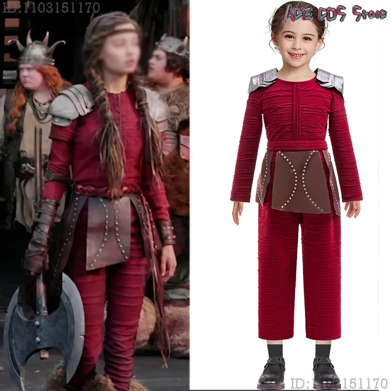 How to Train Live Film Astrid Cosplay Dragon Costume Movie Cosplay Kids Roleplay Clothing Halloween Party Carnival Party Suit