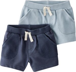 little planet by carter’s Baby 2-Pack Shorts Made with Organic Cotton
