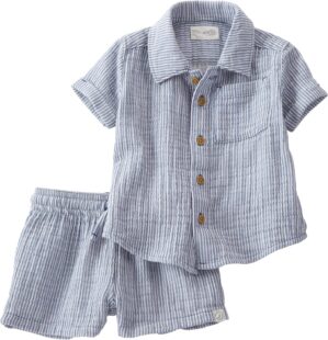 little planet by carter's unisex-baby 2-piece Shorts Set Made With Organic Cotton