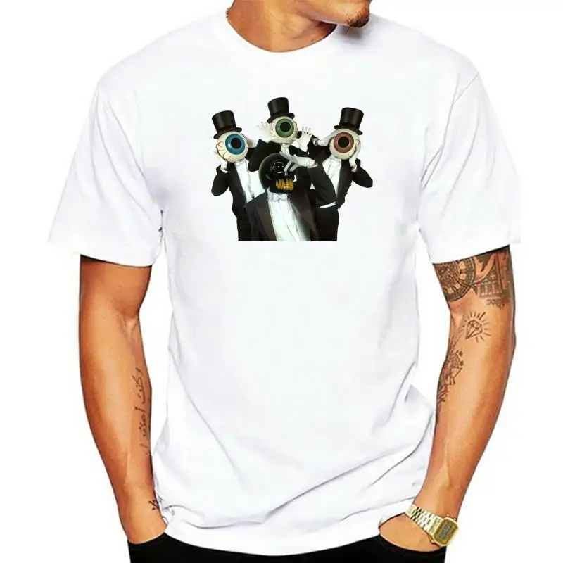 New The Residents Eyeball Helmet Glam Rock Punk Men Woman White T-Shirt S- 3XL T Shirt Casual Men Clothing Kawaii
