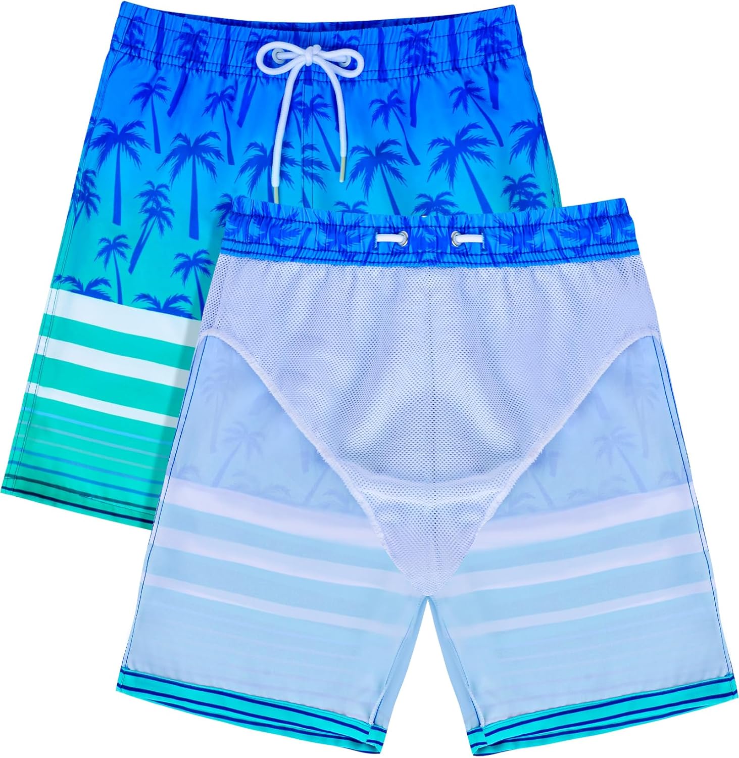 Boys Two Piece Rash Guard and Swim Trunks Outfit Set Kids Short Sleeve Swimsuit - Image 6