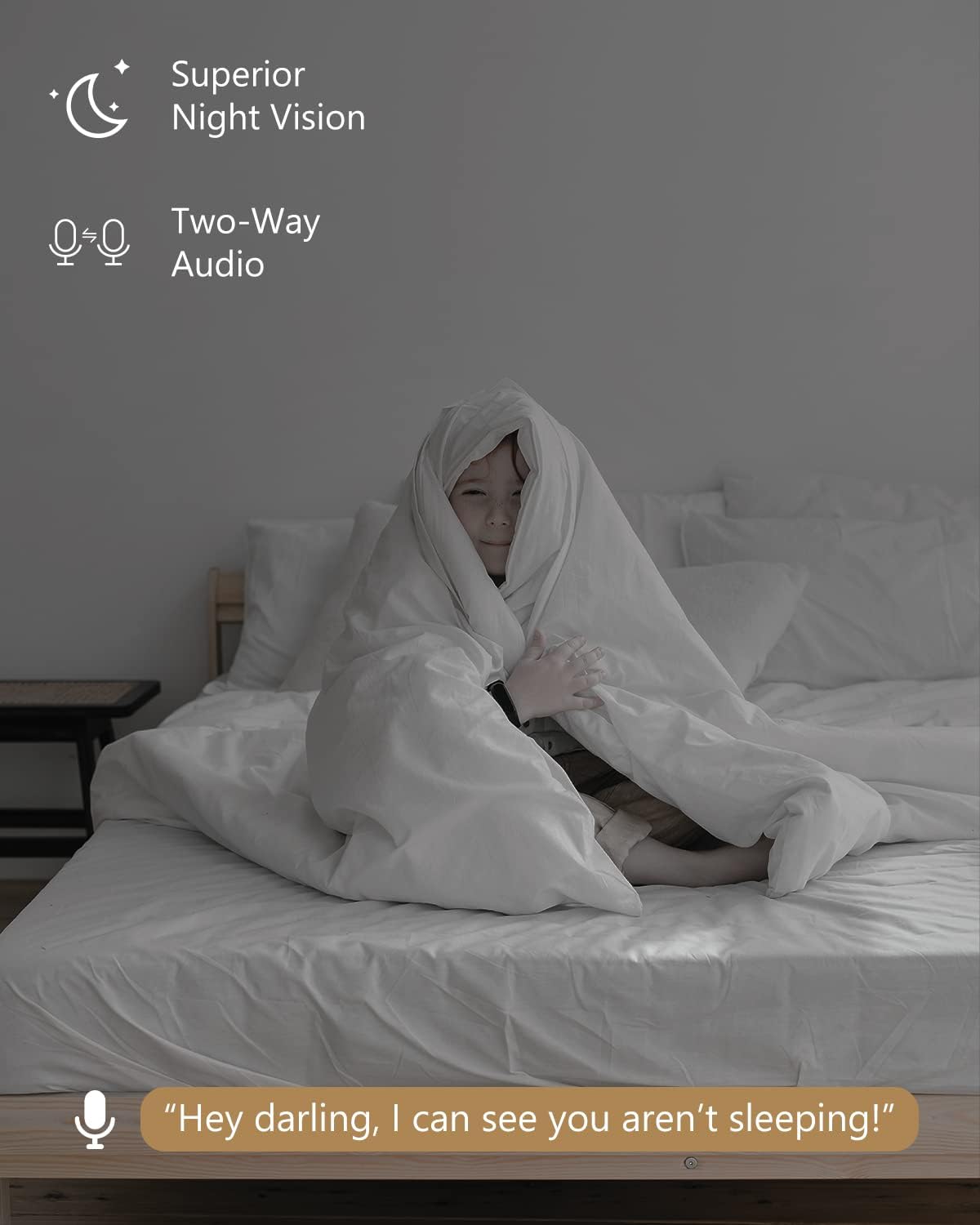 Imou Home Security Camera 2 Pack 1080P Baby Monitor with Night Vision, 2-Way Audio, Human Detection, Sound Detection, Plug in WiFi Indoor Camera Dog Cam with App, 2.4G Wi-Fi Only, Works with Alexa - Image 4