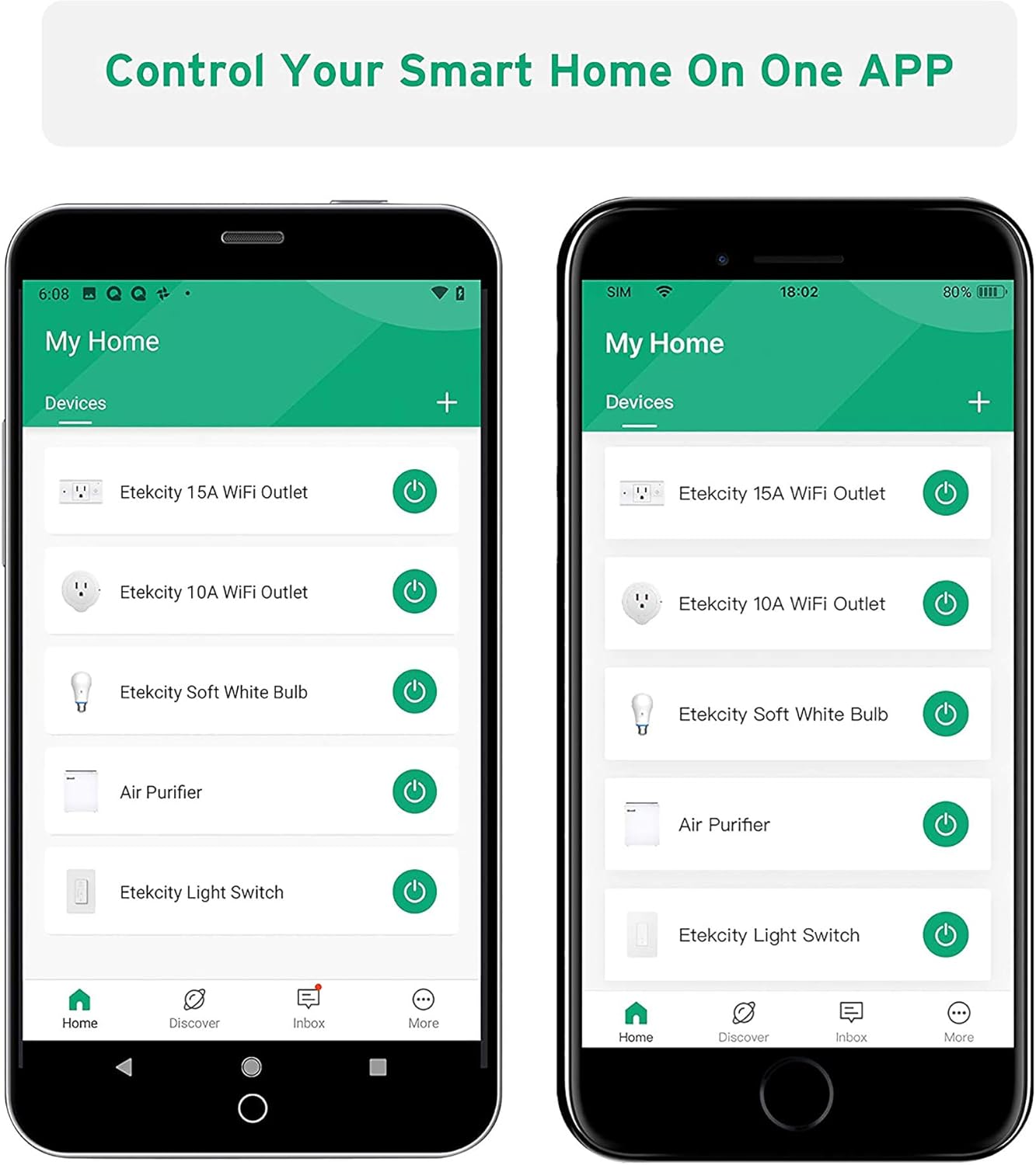 Etekcity ESW15 WiFi Energy Monitoring Smart Plug, Works with Alexa and Google Home, Compact Size, 15 Amp, White, 2 Pack - Image 8