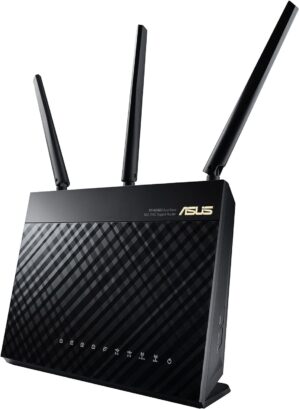 ASUS AC1900 WiFi Router (RT-AC68U) - Dual Band Gigabit Wireless Internet Router, Gaming & Streaming, AiMesh Compatible, Included Lifetime Internet Security, Adaptive QoS, Parental Control