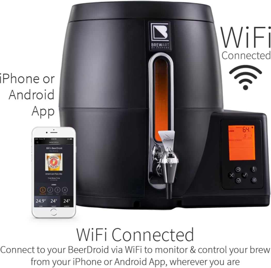 BeerDroid Fully Automated Beer Brewing System | Wi-Fi Enabled Home Brewing Kit with App Control | Brew 10L of Any Beer Style | Pre-Set Ale and Lager Programs | Discovery Pale Ale BrewPrint Included - Image 2