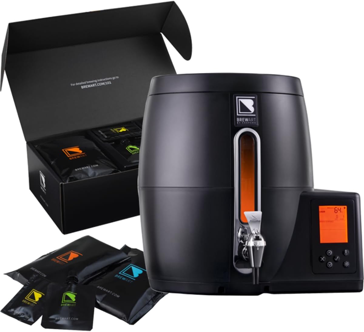 BeerDroid Fully Automated Beer Brewing System | Wi-Fi Enabled Home Brewing Kit with App Control | Brew 10L of Any Beer Style | Pre-Set Ale and Lager Programs | Discovery Pale Ale BrewPrint Included