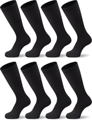 Duufin 8 Pairs Boys Baseball Socks Football Knee-High Athletic Socks for Youth