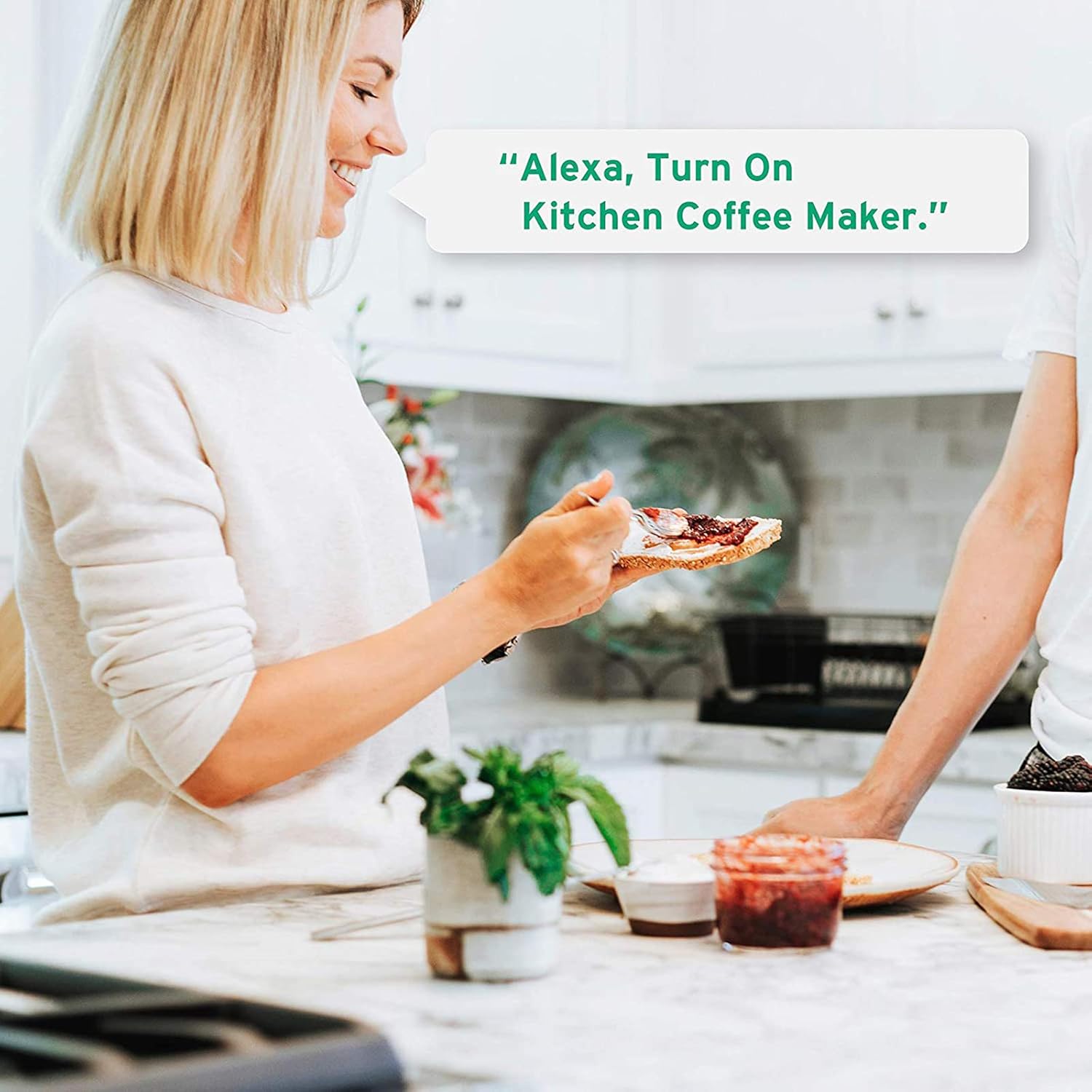 Etekcity ESW15 WiFi Energy Monitoring Smart Plug, Works with Alexa and Google Home, Compact Size, 15 Amp, White, 2 Pack - Image 2