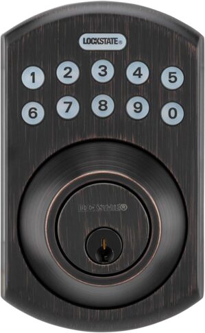 LockState OE-550DB-683 Residential WiFi Deadbolt in Tuscany Bronze