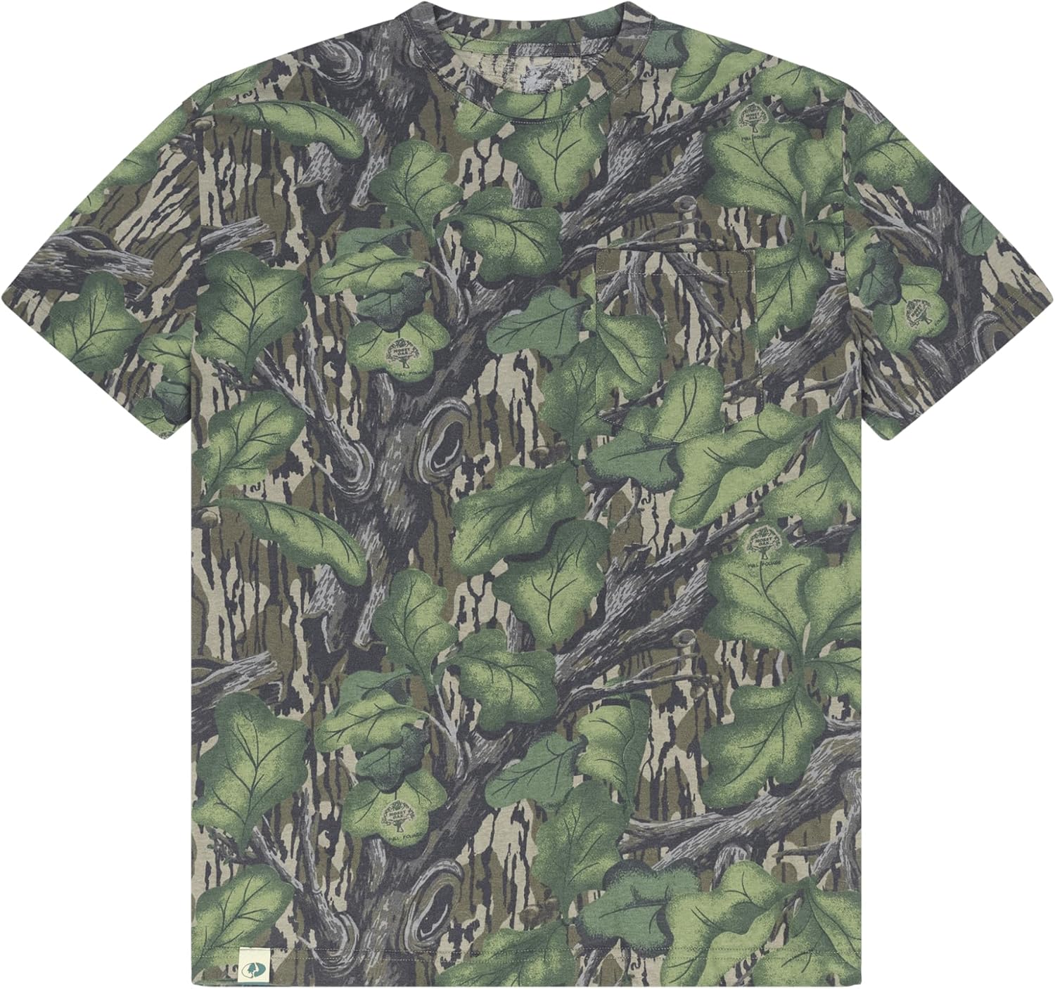 Mossy Oak Men's Camo Hunting Shirt Short Sleeve Cotton