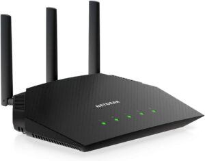 NETGEAR 4-Stream WiFi 6 Router (R6700AXS) – with 1-Year Armor Internet Security – AX1800 Wireless Speed (Up to 1.8 Gbps) | Coverage up to 1,500 sq. ft., 20+ Devices