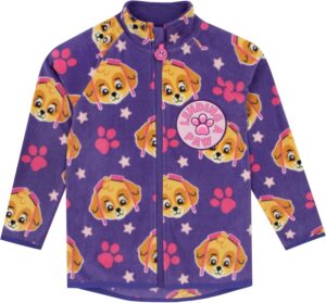 Paw Patrol Jacket | Girls Fleece Zip Up Jacket | Skye Girls Jackets| Sizes 2T To 8