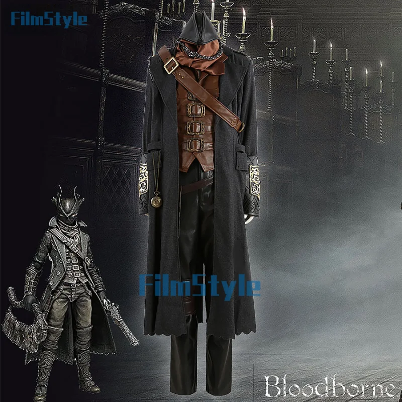 Gehrman Hunter Cosplay Costume Game Bloodborne Uniform Halloween Carnival Party Christmas Play Role Clothes Clothing for Men
