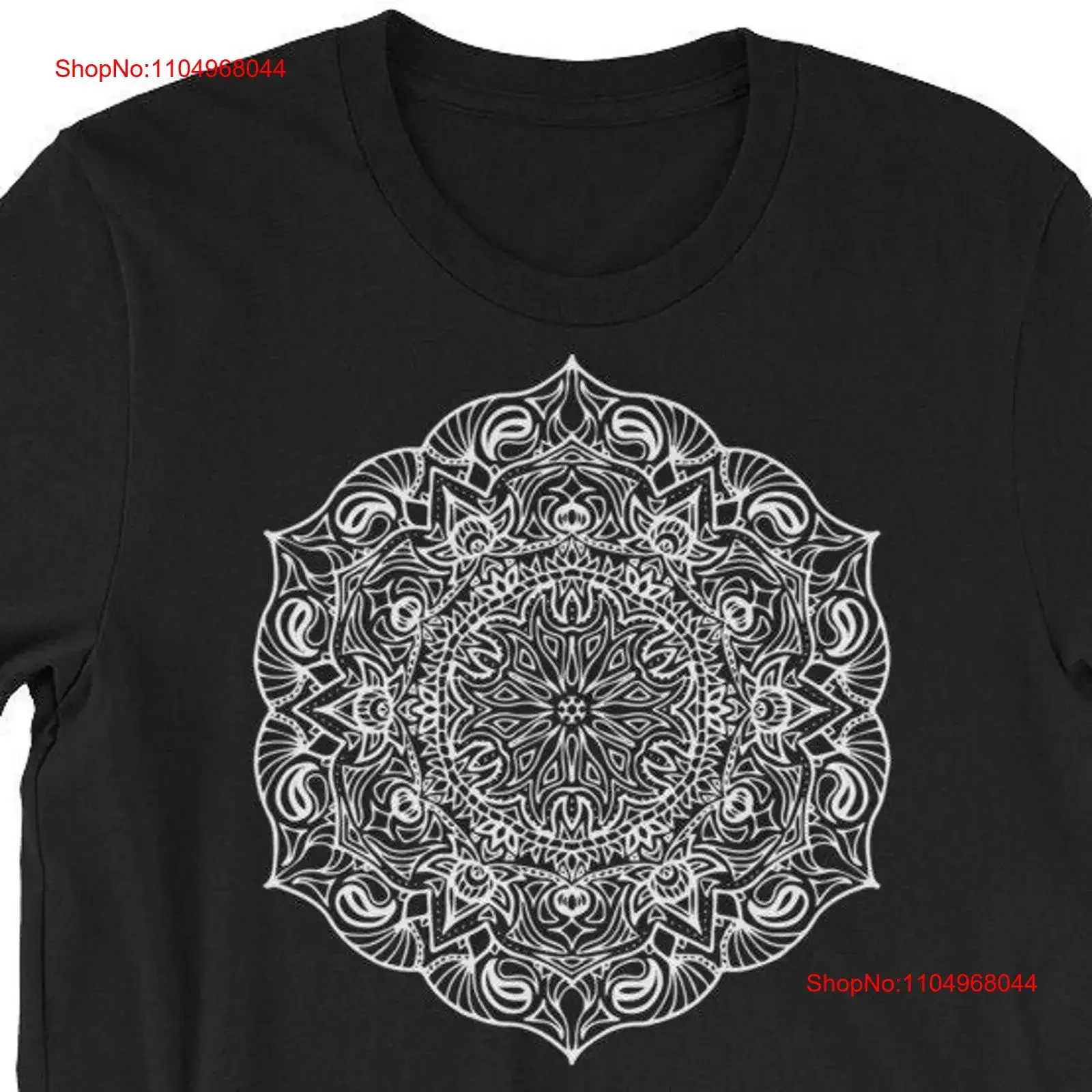 Mandala T Shirt Yoga s Clothing Sacred Geometry Meditation Festival Hippie Men's Zen vintage Washed Breathable graphic Soft