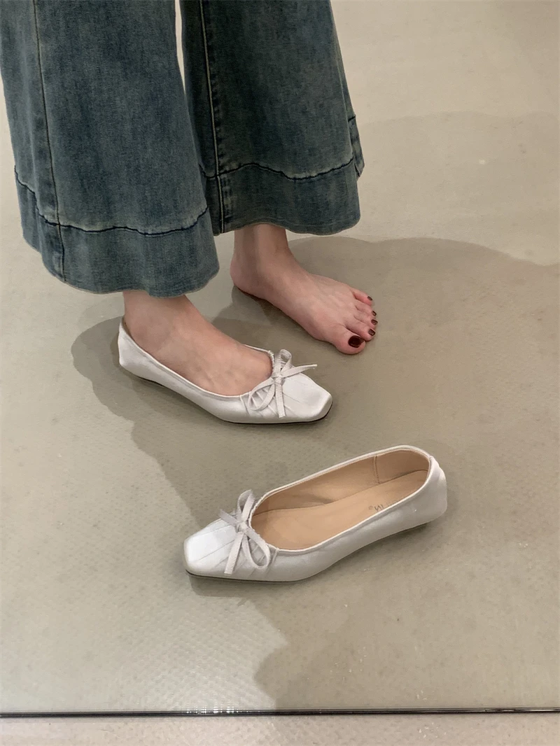 Shoes Woman 2025 Slip-on Female Footwear Casual Sneaker Round Toe Autumn Shallow Mouth Modis New Slip On Grandma Dress Fall Retr