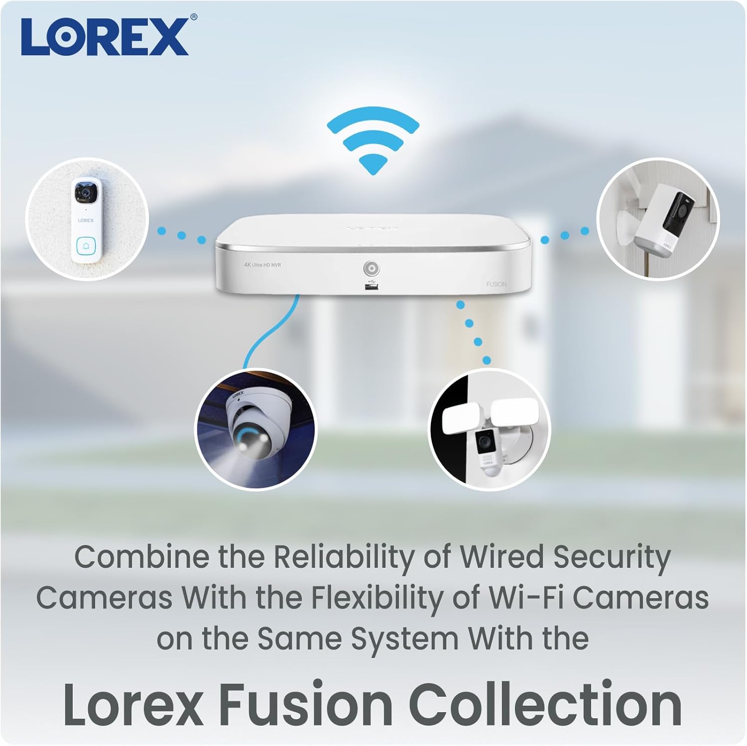 Lorex 2K Wired WiFi Smart Video Doorbell Camera w/No Subscription Fee - Smart Security Lighting, Night Vision, Motion Detection, Requires Existing Wiring (White) - Image 7