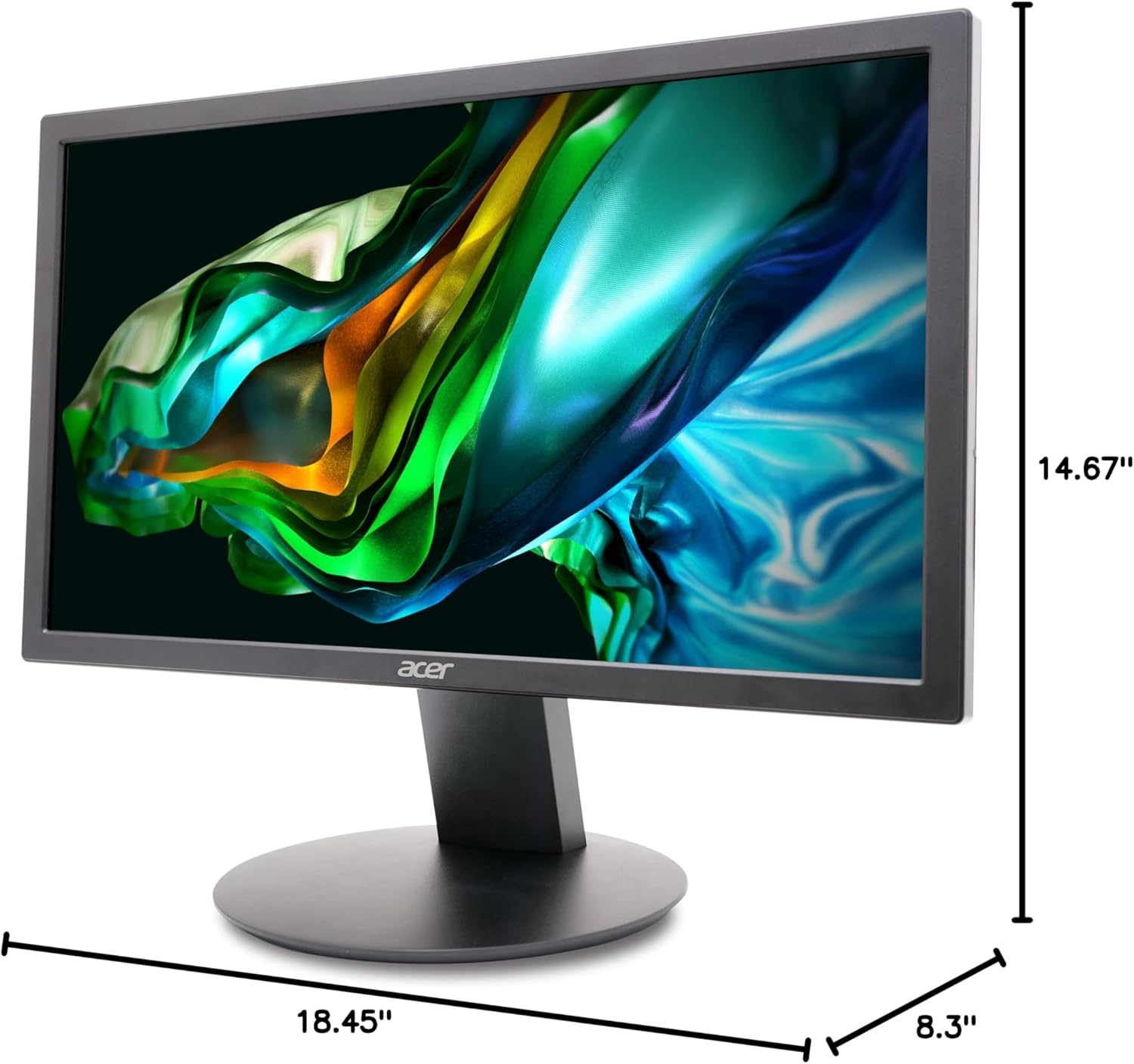 Acer K202Q bi 19.5-inch Professional HD+ (1600 x 900) Monitor, 75Hz Refresh Rate, VESA Mountable, VisionCare Technologies, BlueLight Filter & Flickerless Technology (HDMI Port & VGA Port),Black - Image 12