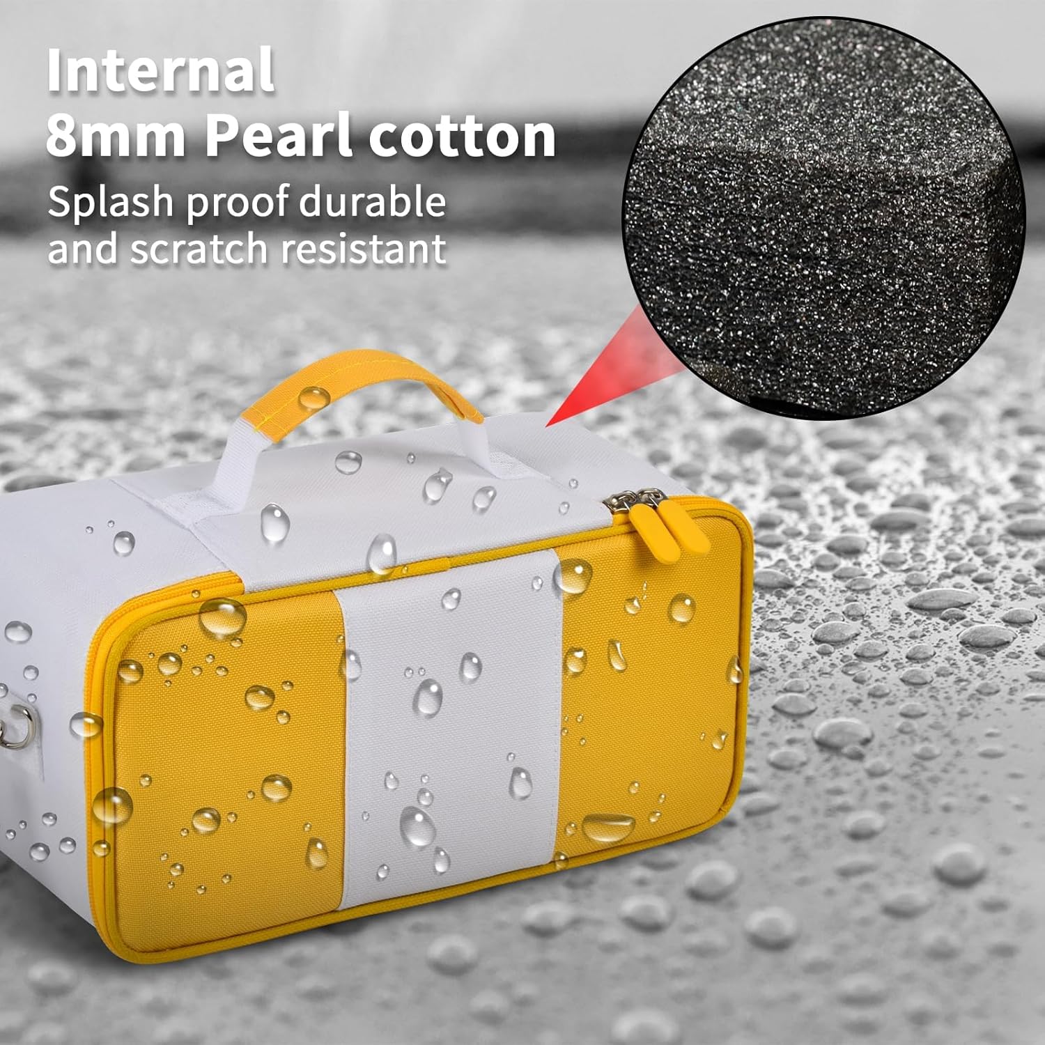 Carrying Bag Compatible with Kodak Dock/Plus 4x6”Portable Instant Photo Printer, Storage Holder for Cartridge Refill/Photo Paper Tray/Charger Accessories, with Adjustable Shoulder Strap (White) - Image 5