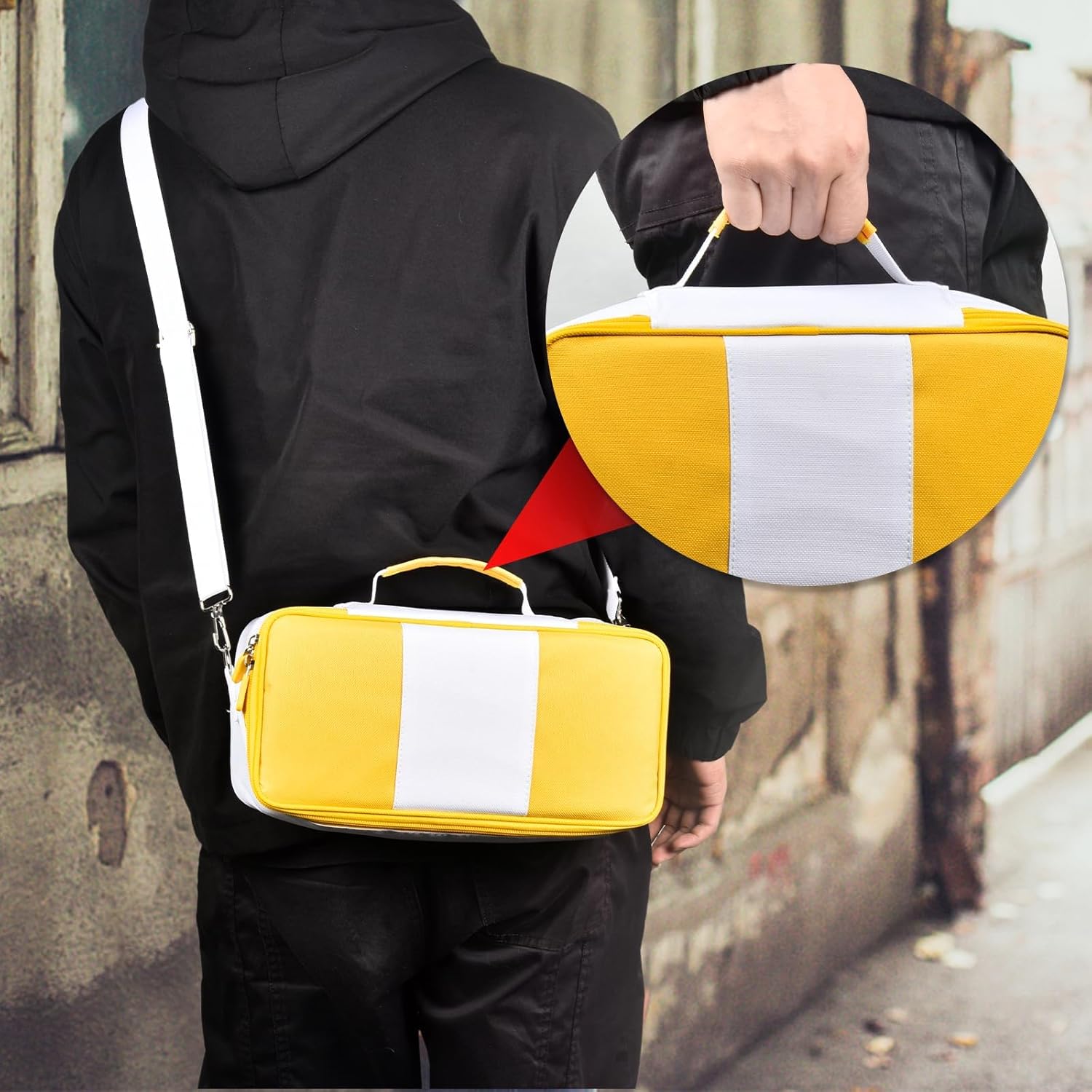 Carrying Bag Compatible with Kodak Dock/Plus 4x6”Portable Instant Photo Printer, Storage Holder for Cartridge Refill/Photo Paper Tray/Charger Accessories, with Adjustable Shoulder Strap (White) - Image 7