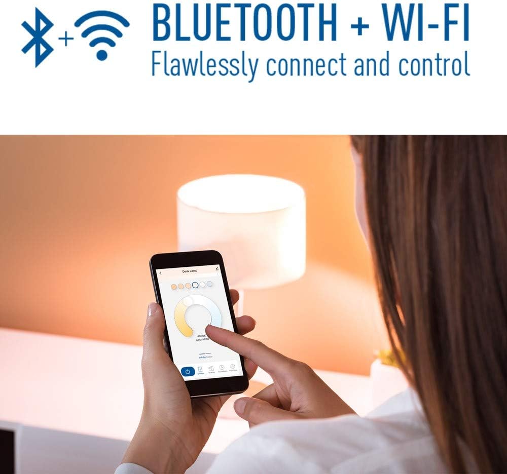 Cree Lighting Connected Max Smart Led Bulb Par38 Outdoor Flood Tunable White + Color Changing, 2.4 Ghz, Works with Alexa and Google Home, No Hub Required, Bluetooth + WiFi, 1Pk - Image 4