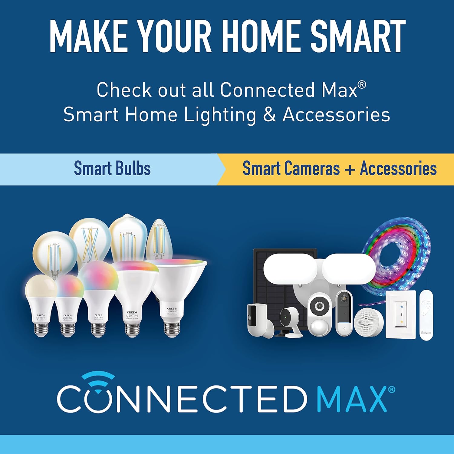 Cree Lighting Connected Max Smart Led Bulb Par38 Outdoor Flood Tunable White + Color Changing, 2.4 Ghz, Works with Alexa and Google Home, No Hub Required, Bluetooth + WiFi, 1Pk - Image 6