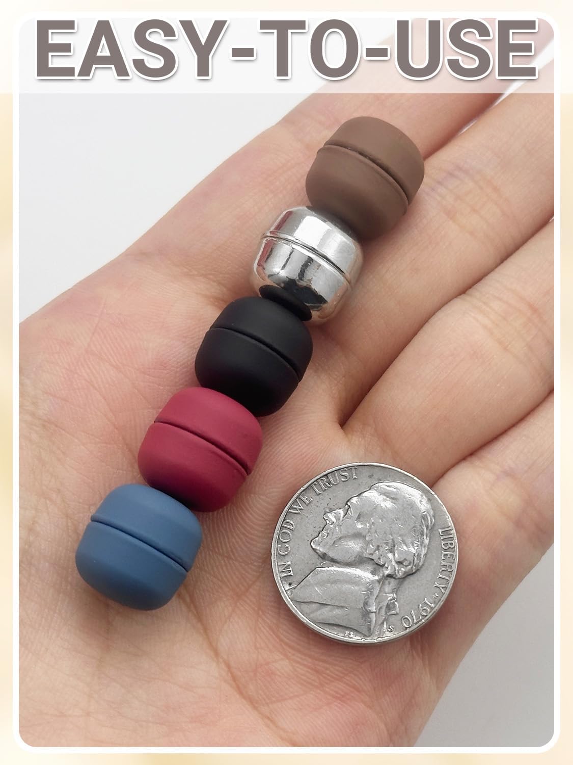 12 Pairs Hijab Magnets Pinless Hijab Pins,No Snag Multi Use Strong Magnetic Hijab Pins for Women Clothes Shirts Scarves - Image 5