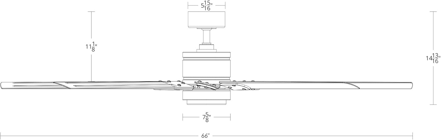 Renegade Smart Indoor and Outdoor 8-Blade Ceiling Fan 66in Oil Rubbed Bronze Barn Wood with 3000K LED Light Kit and Remote Control works with Alexa, and iOS or Android App - Image 9