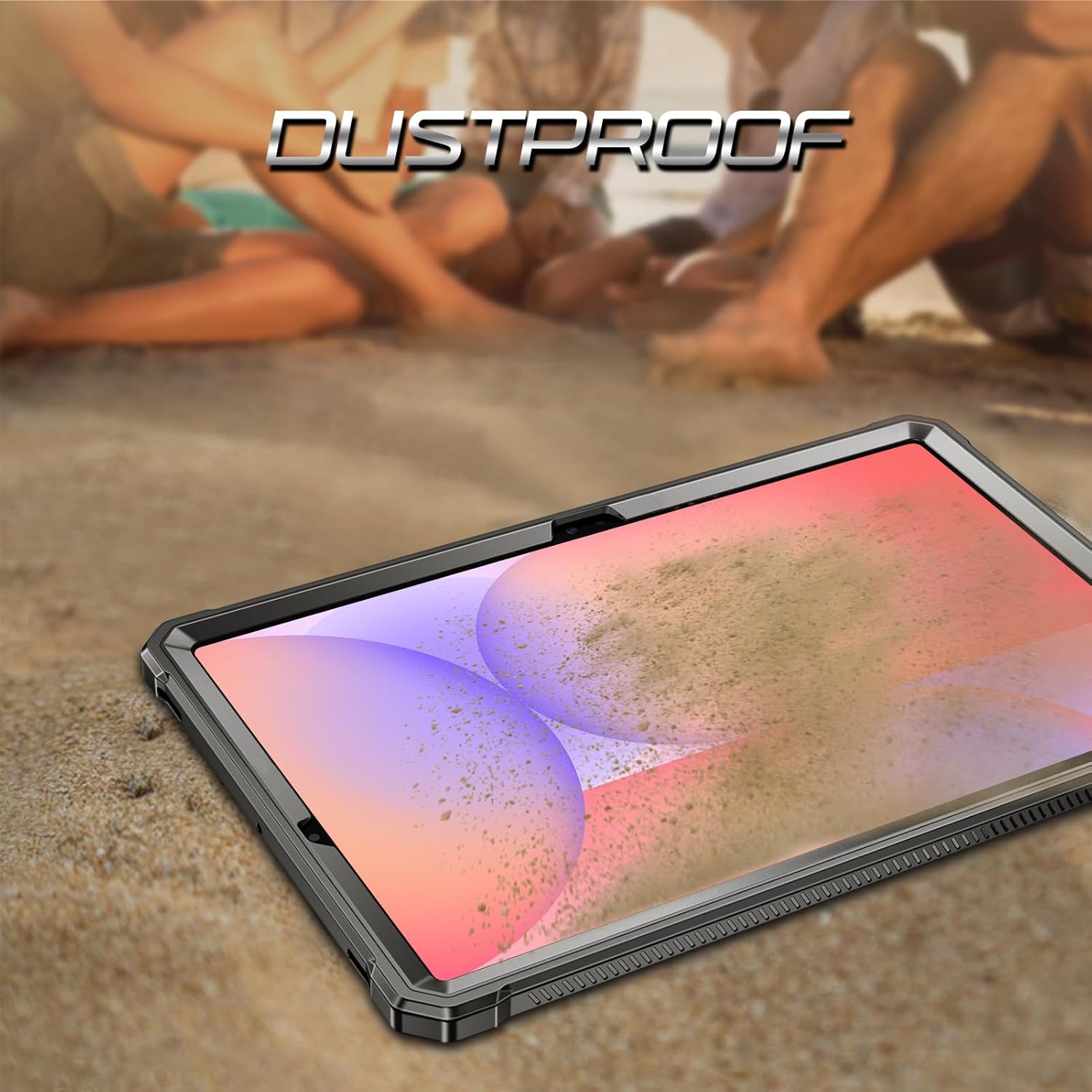 Fintie Shockproof Case for Samsung Galaxy Tab S10 Lite/ S10 FE/ S9 FE 5G 10.9 Inch/Tab S9 11 Inch, Tuatara Rugged Unibody Hybrid Bumper Kickstand Cover Built-in Screen Protector, Black - Image 9