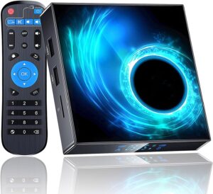 Android TV Box 10.0 4GB RAM 64GB ROM, Android Box 2025 Support 6K 4K Dual-WiFi 2.4G/5G H616 Quad-Core CPU with HDR10 BT4.0 3D Ethernet H.265 Decoding Smart Box for TV