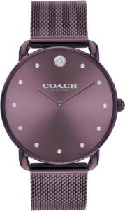 Coach Elliot Women’s Watch | Modern Elegance with Iconic Tea Rose Detail | Chic Timepiece for Everyday Wear | Ideal Gift for Her | Water-Resistant | 36 mm