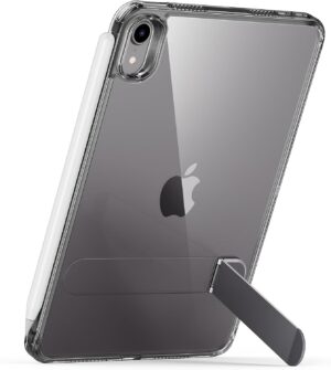 ESR for iPad Mini 7 A17 Pro Case, iPad Mini 7th/6th Generation Case with Stand(2024/2021), 3 Stand Modes, Slim and Light, Drop Safe, Supports Pencil Pro & Pencil (USB-C), Black Clear