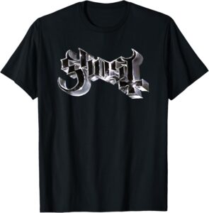 Ghost – Skeleta Chrome Logo T-Shirt