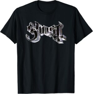 Ghost – Skeleta Chrome Logo T-Shirt