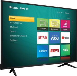 Hisense 65-Inch Class R6 Series 4K UHD Smart Roku TV with Alexa Compatibility, Dolby Vision HDR, DTS Studio Sound, Game Mode (65R6G),Black