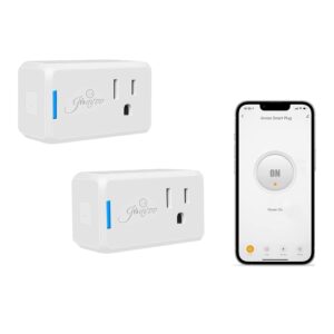 Jinvoo Smart Plug, Wireless Mini Outlet, Alexa Socket, Smart Home Wi-Fi Outlet Works with Alexa,Echo and Google Home and IFTTT, App Control, No Hub Required,2.4G WiFi Only, ETL FCC Certified (2-Pack)