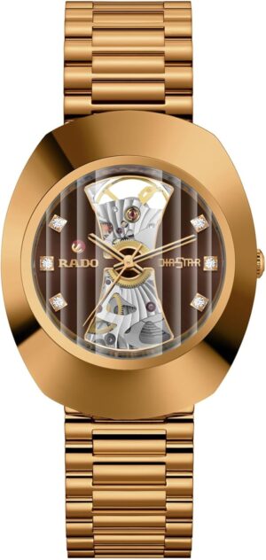 Rado - DiaStar Original Open Heart - Men - Swiss Watch - Sapphire Crystal Dial - Stainless Steel/PVD - 6 Cubic Zirconia - 80 Hours of Power Reserve - Automatic - 35 mm