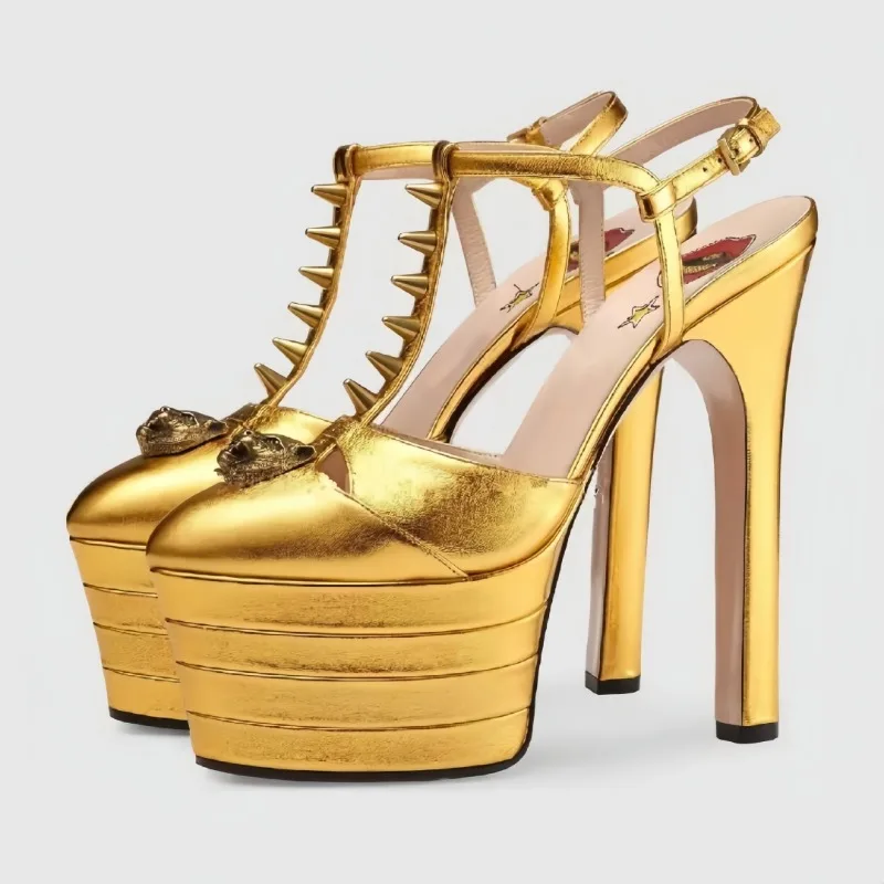 Elegant 16cm Platform High Heel Sandals for Women-Perfect for Wedding Party T-Stage Evening Events Size 43 Summer Fashion Shoes